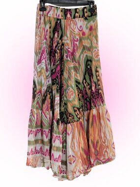 ELEGANT BOHO WOMEN'S FULL COTTON SKIRT NWT SIZE 8 S